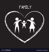 Family Design Over Black Background Vector 2772149