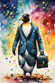 A Penguin In A Suit