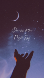 Quote Template Night Sky Moon Dark Aesthetic Phone Wallpaper