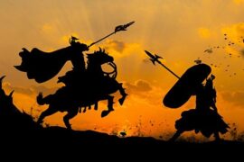 Sunset Silhouette Ancient Generals And Soldiers Battlefield Creative Composite Photography Map With Pictures Background And Picture For Free Download Pngtree