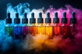 Commercial Photo Cbd E Liquids Vibrant Colors 1110958 84680