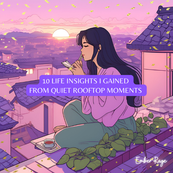 10 Life Insights I Gained From Quiet Rooftop Moments I Ember Rage Quotes