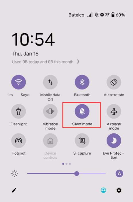 Silent Mode