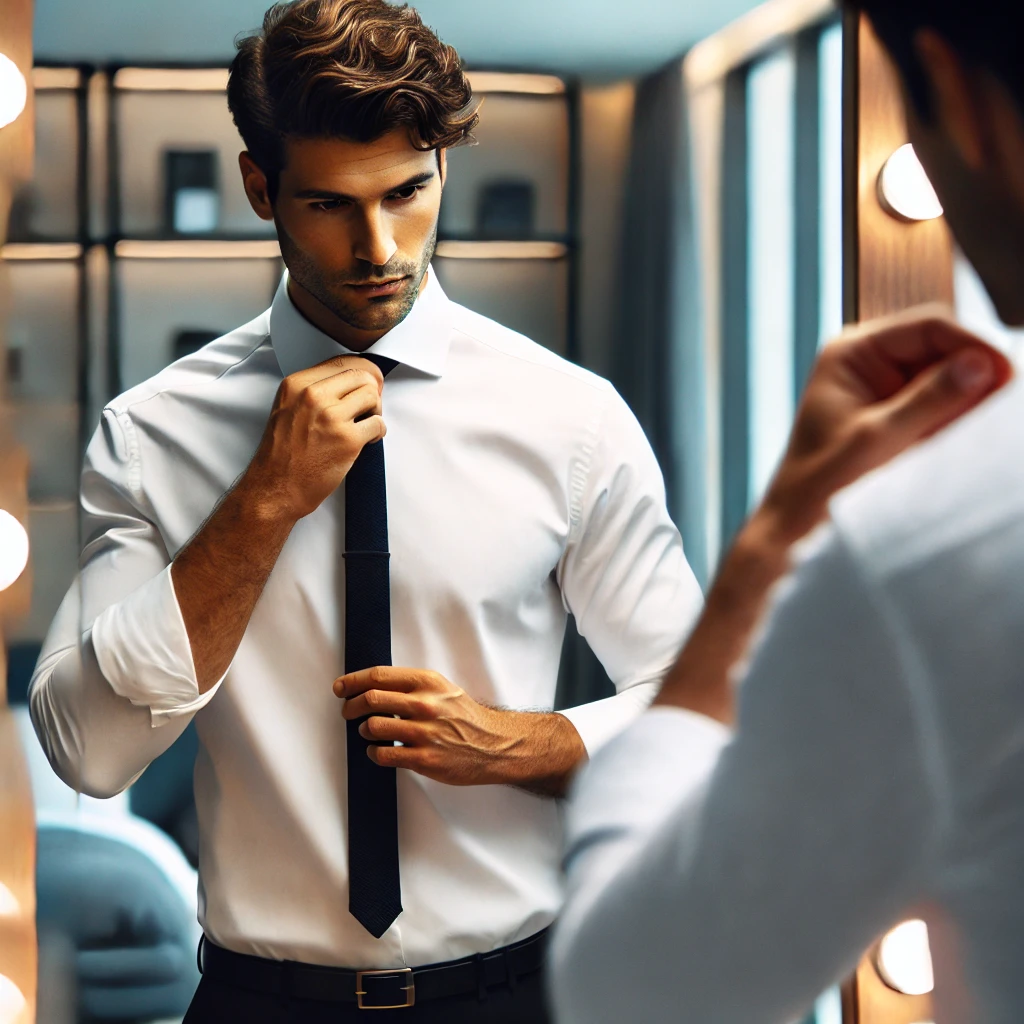 A Man Wearing A Tie