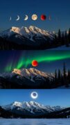 Blood Moon Total Lunar Eclipse ✨ • Visibility Across Most Of The Usa Best For The East Coast. • What It Will Look Like The Moon Will Turn A Deep 2
