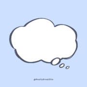 Blue Thought Cloud Quote Instagram Post