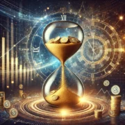 Dall·e 2025 03 21 11.45.11 A Conceptual And Sophisticated Illustration Of 'time Is Money.' The Image Features An Hourglass Where Golden Coins Flow Instead Of Sand, Symbolizing T