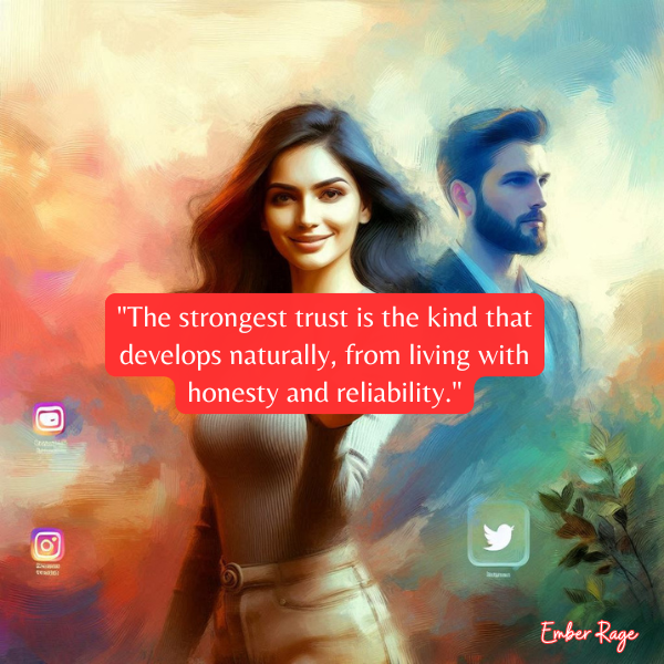 Trust Is Earned Through Reliability And Truth Quotes Ember Rage
