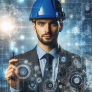 A High Quality Image Of An Engineer With A Technical Background View Featuring Ai Elements
