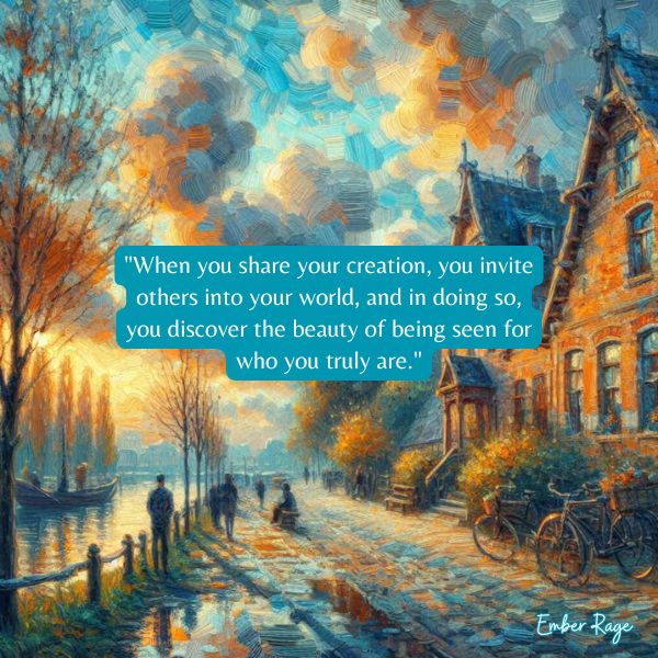 How Sharing Your Creation Reveals Your True Self Quotes Ember Rage