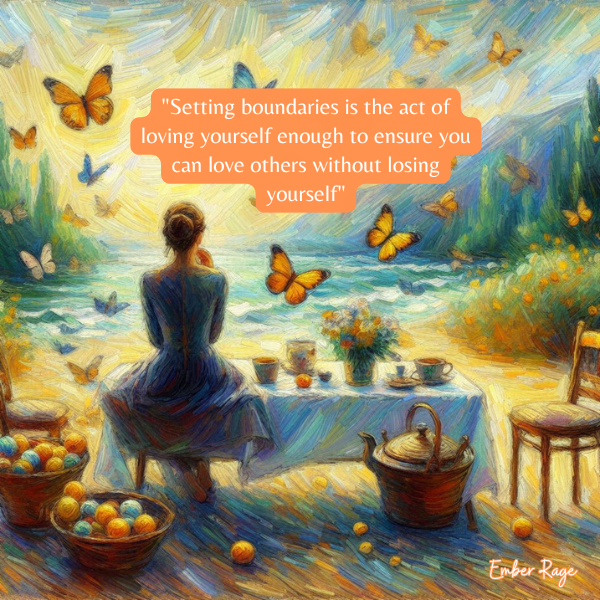 Why Setting Healthy Boundaries Helps You Love Without Losing Yourself Quotes By Ember Rage