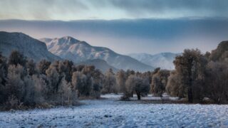 Crisp Winter Landscapes Mountain Wallpapers Desktop 1