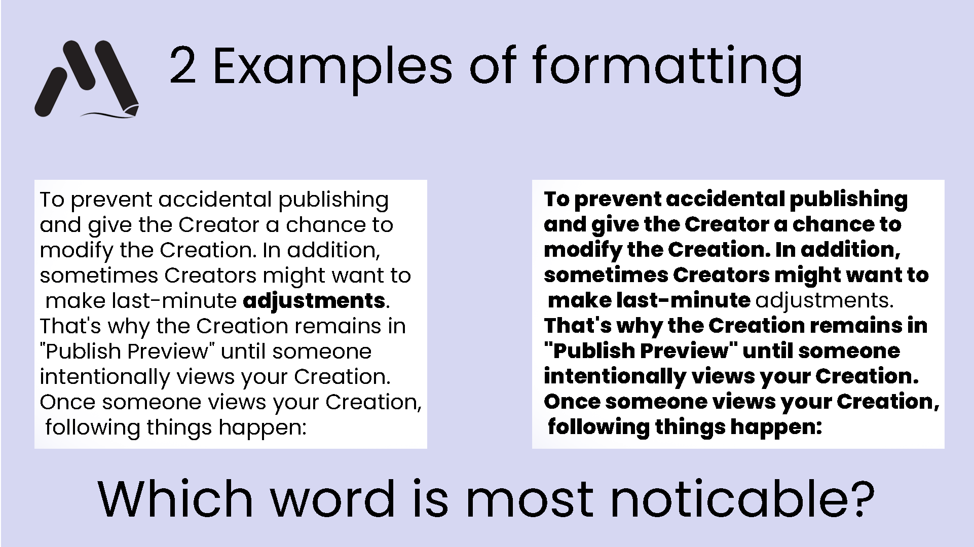 Becoming Creator Formatting 1