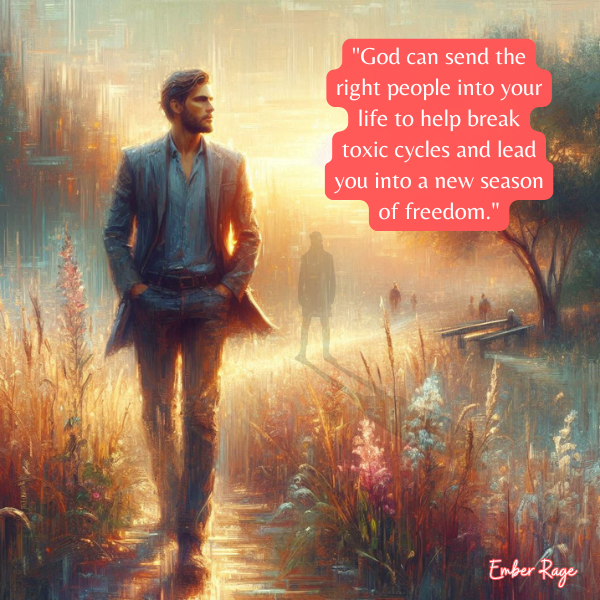 Why God Sends People To Help You Break Toxic Cycles Quotes By Ember Rage