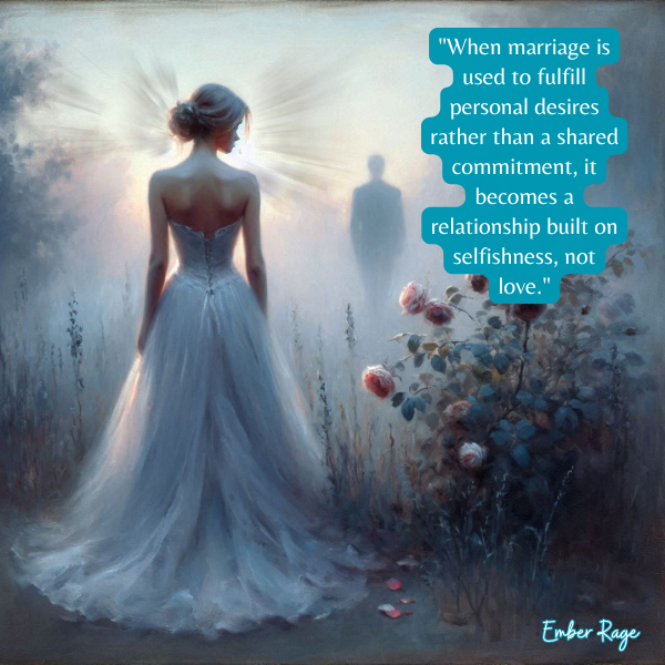 Why Some Marriages Are Built On Selfishness, Not Love By Ember Rage