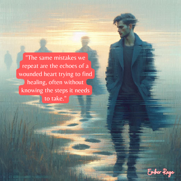 Why We Keep Repeating The Same Mistakes And What A Wounded Heart Is Really Searching For Quotes By Ember Rage